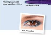 Mini Lápis Retrátil p/ Olhos - 220mg - Azul Metálico